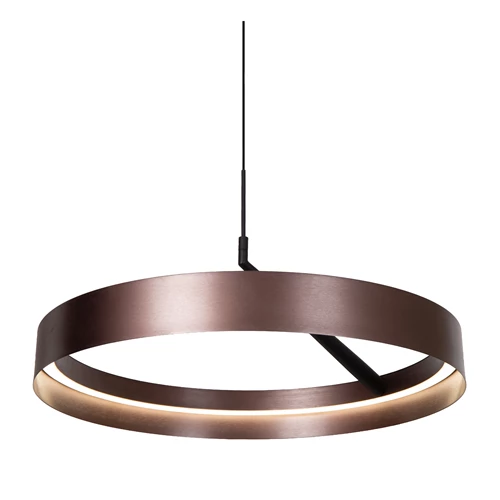 Lucide LEONARD - Hanglamp - Ø 54,5 cm - LED 3 StepDim - CCT - 1x36W 2200K/3000K - Koffie - Vibes - detail 2